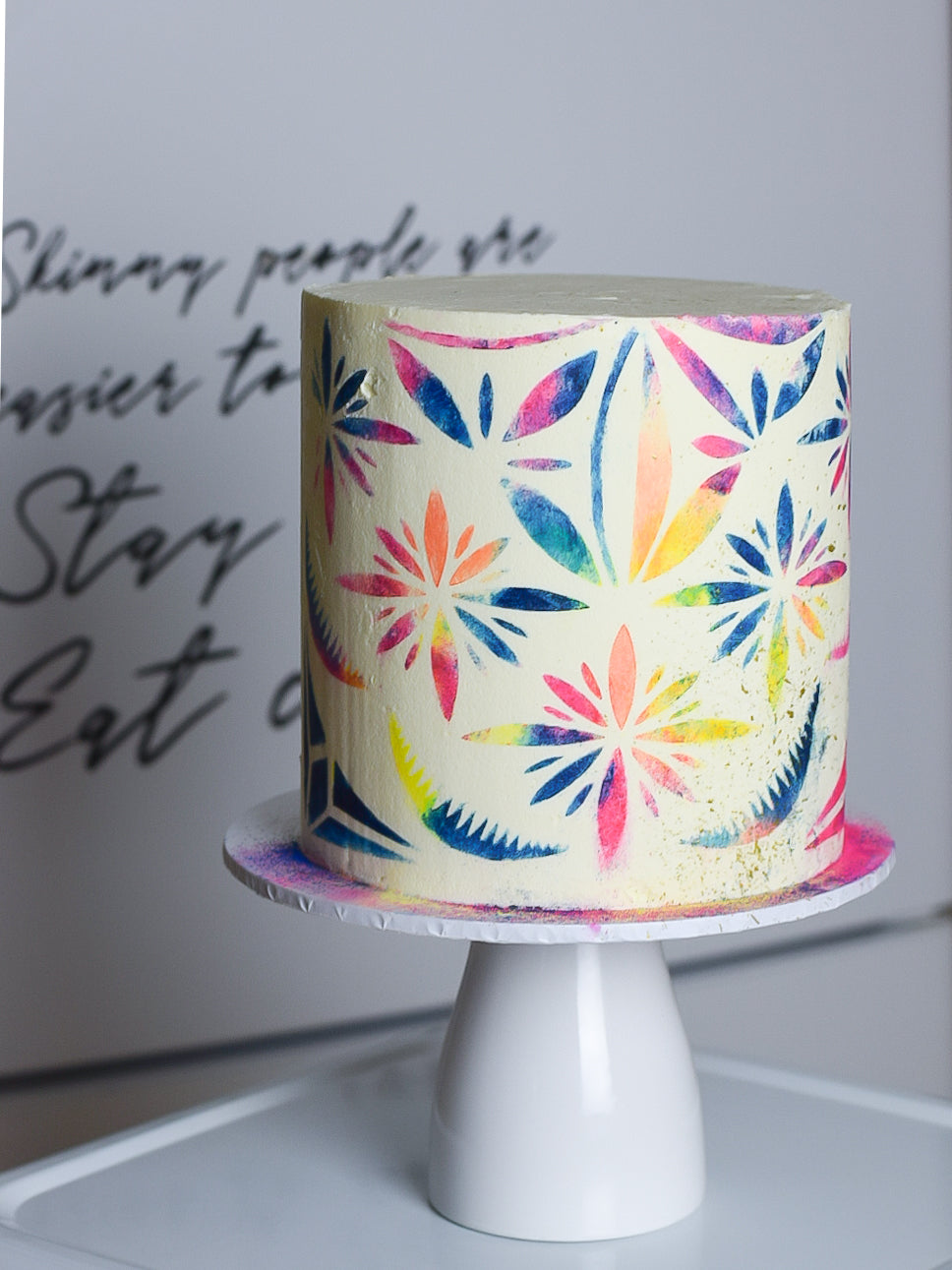 Polynesian Samoan Design Cake Stencil - Craft Cake Wrap - Moana Island Stencil