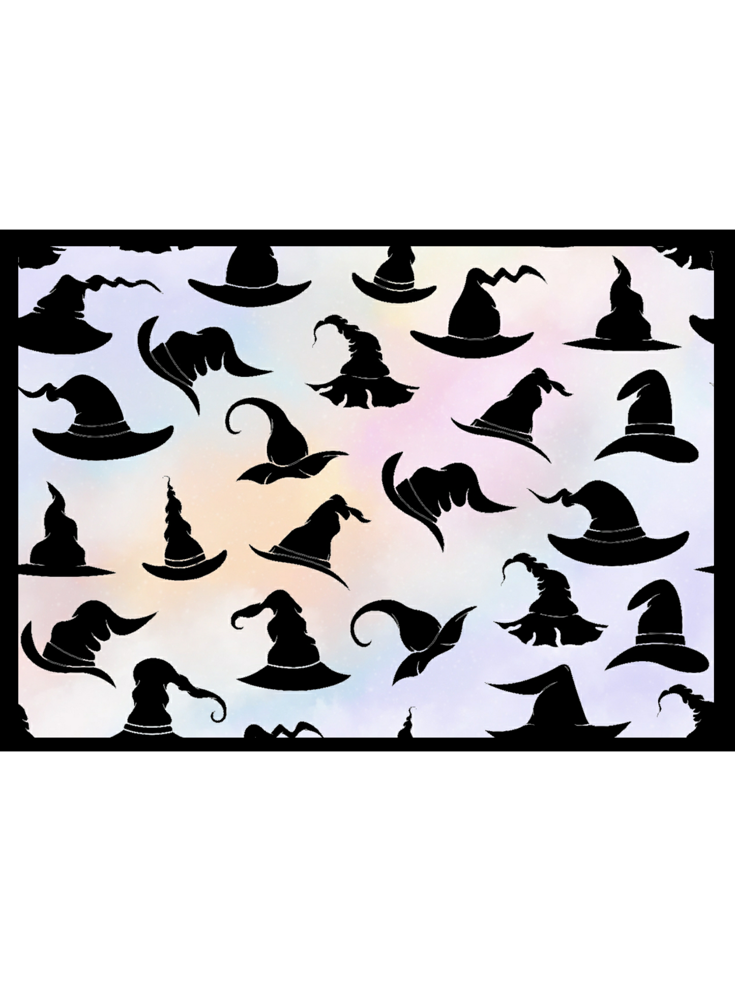 Halloween Cake Stencil - A4 Witches Hats Stencil