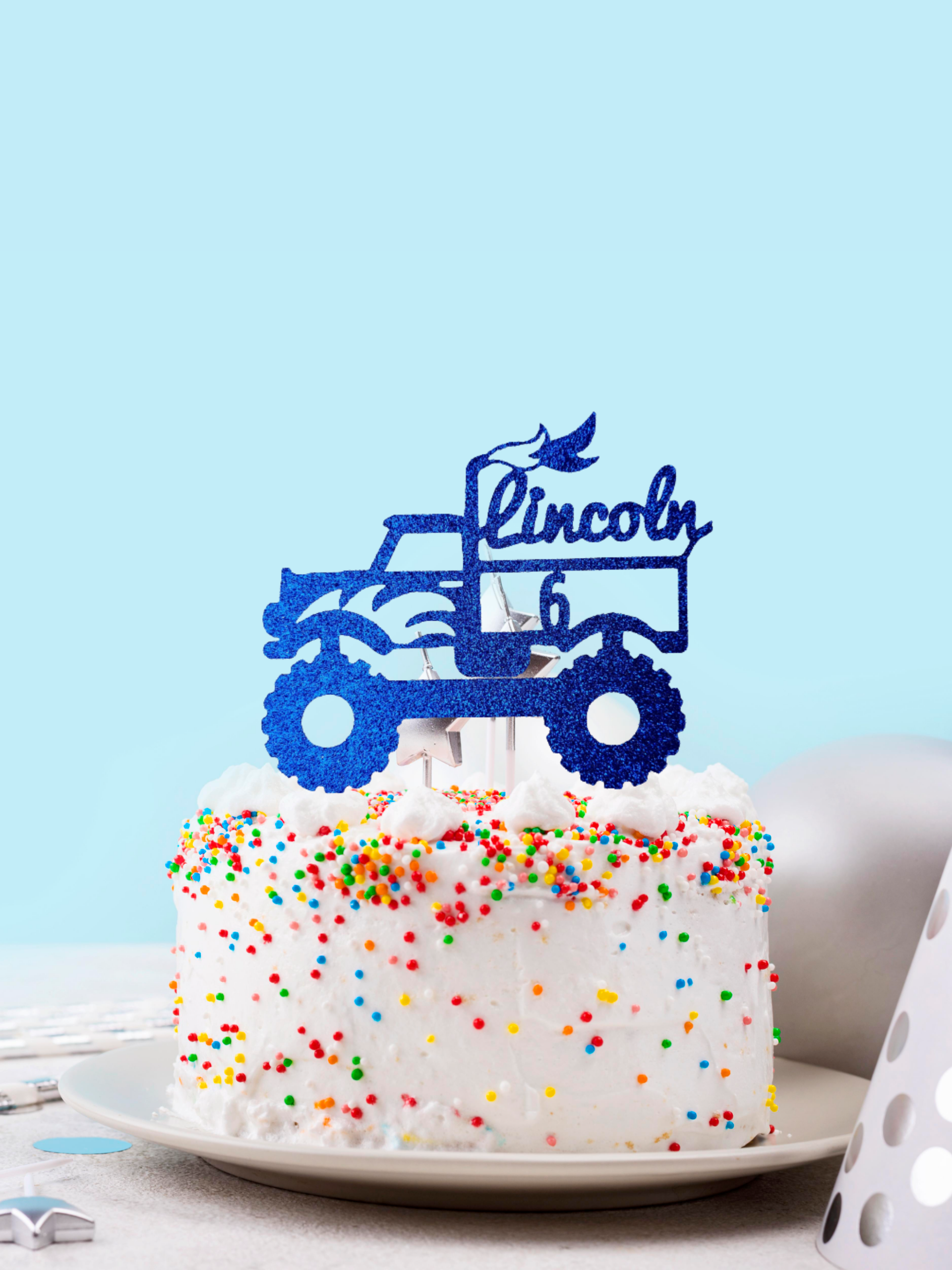 Moster truck cake topper