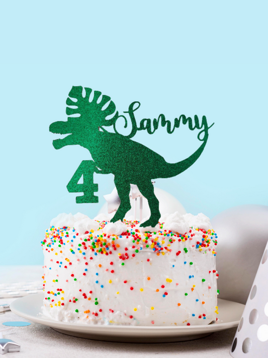 Dinosaur cake topper