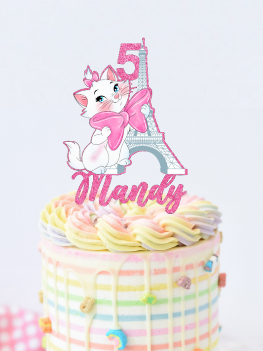 Marie aristocats cake topper