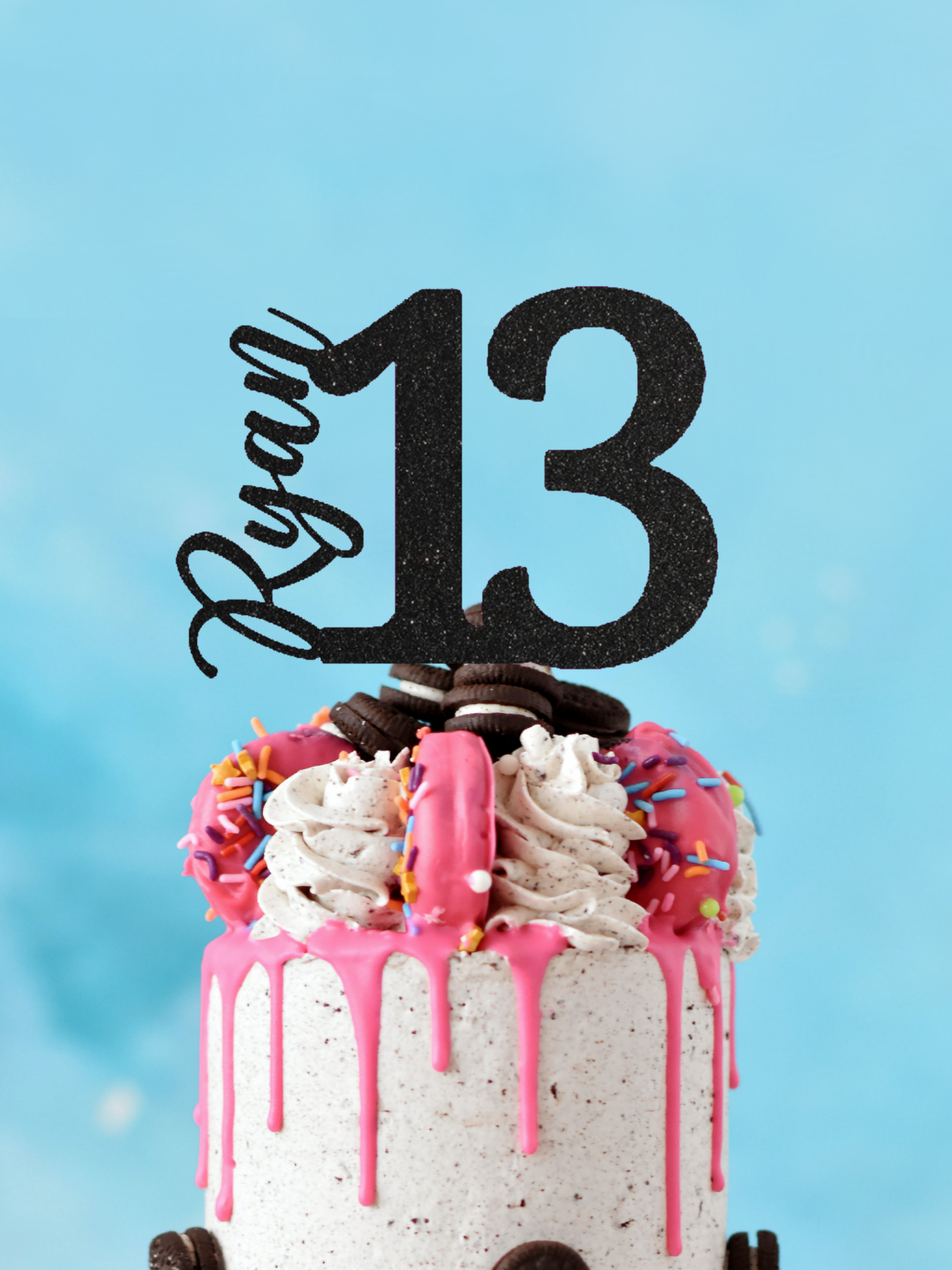 13th birthday cake topper