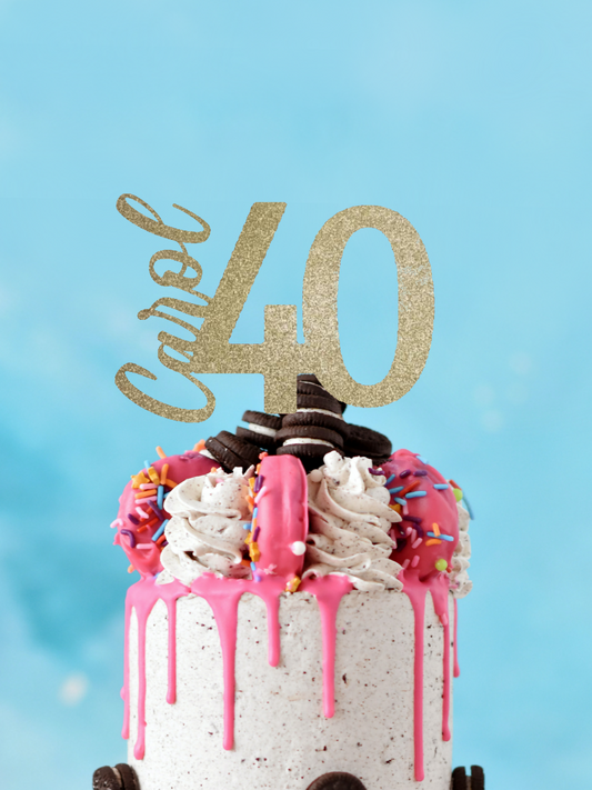 40th birthday cake topper