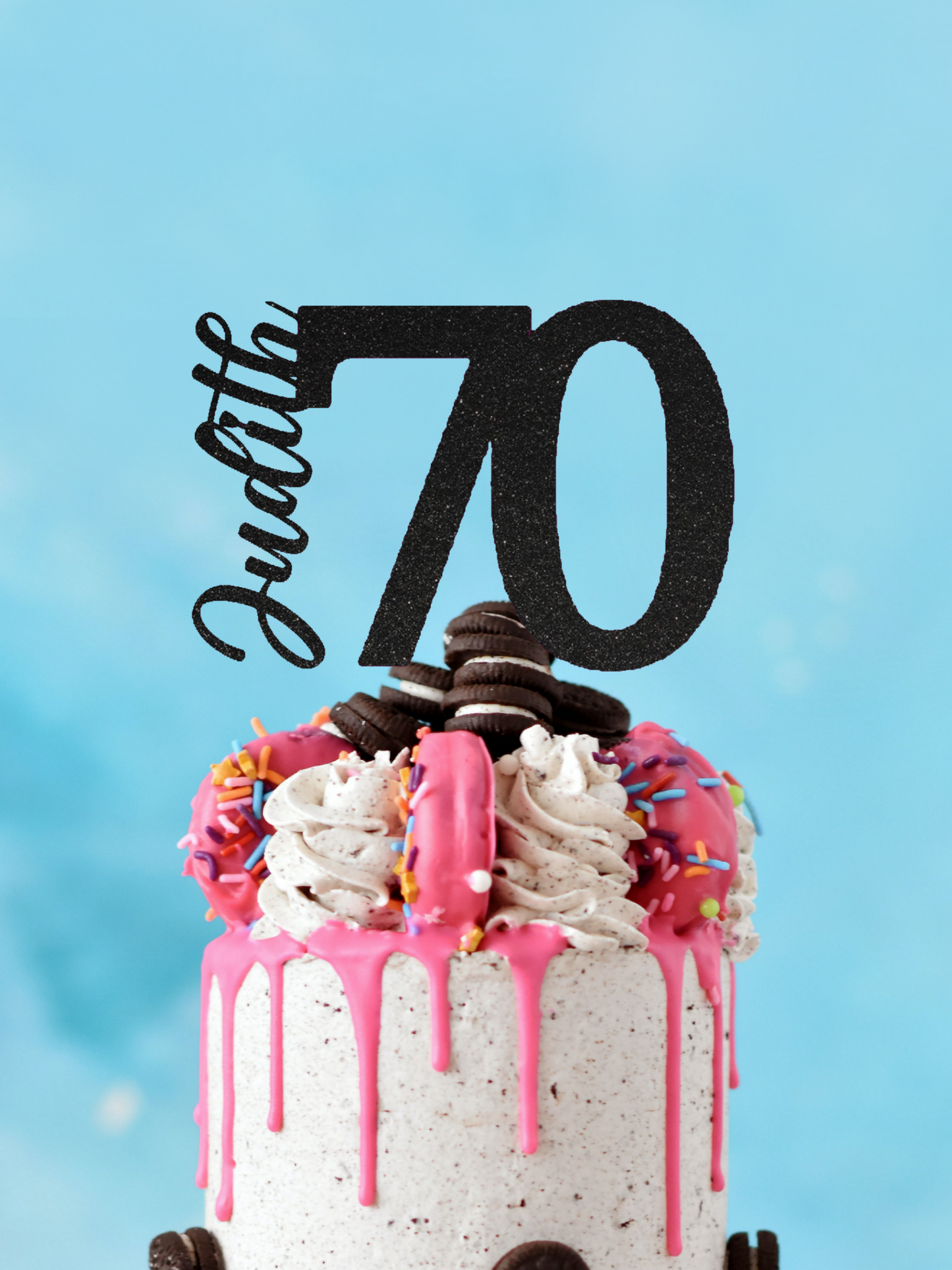70th birthday cake topper