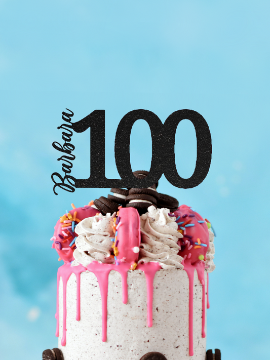 100th birthday cake topper