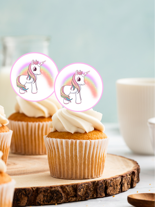 Unicorn cupcake picks
